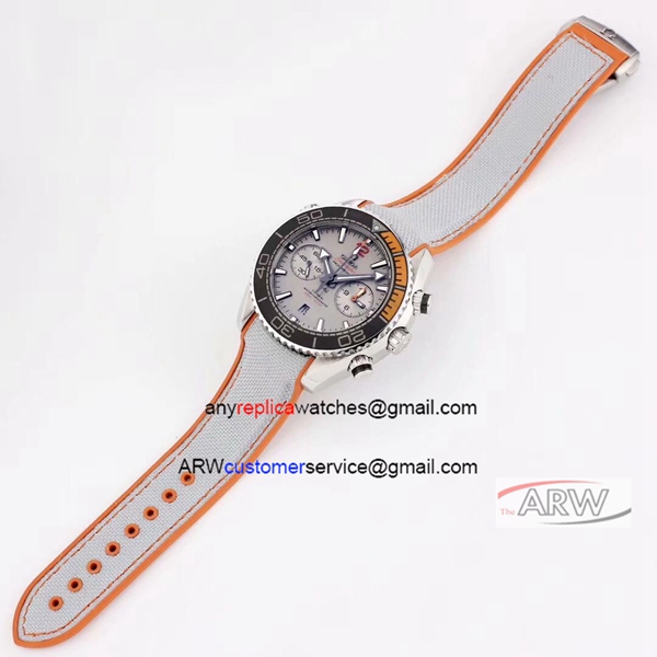 Grade 1 Copy Omega Seamaster 600m Watch White Gummy Strap